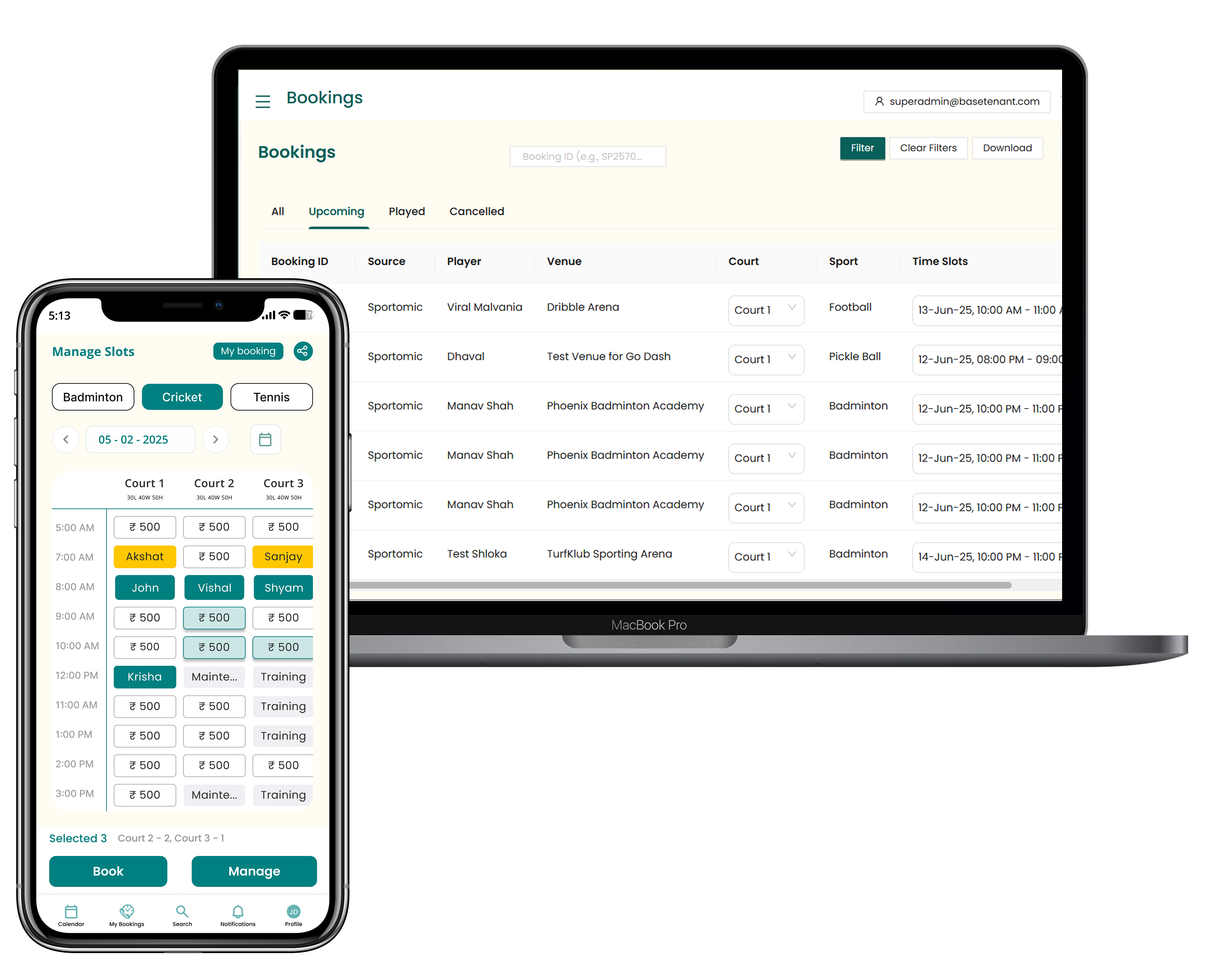 Mobile and Laptop Dashboard